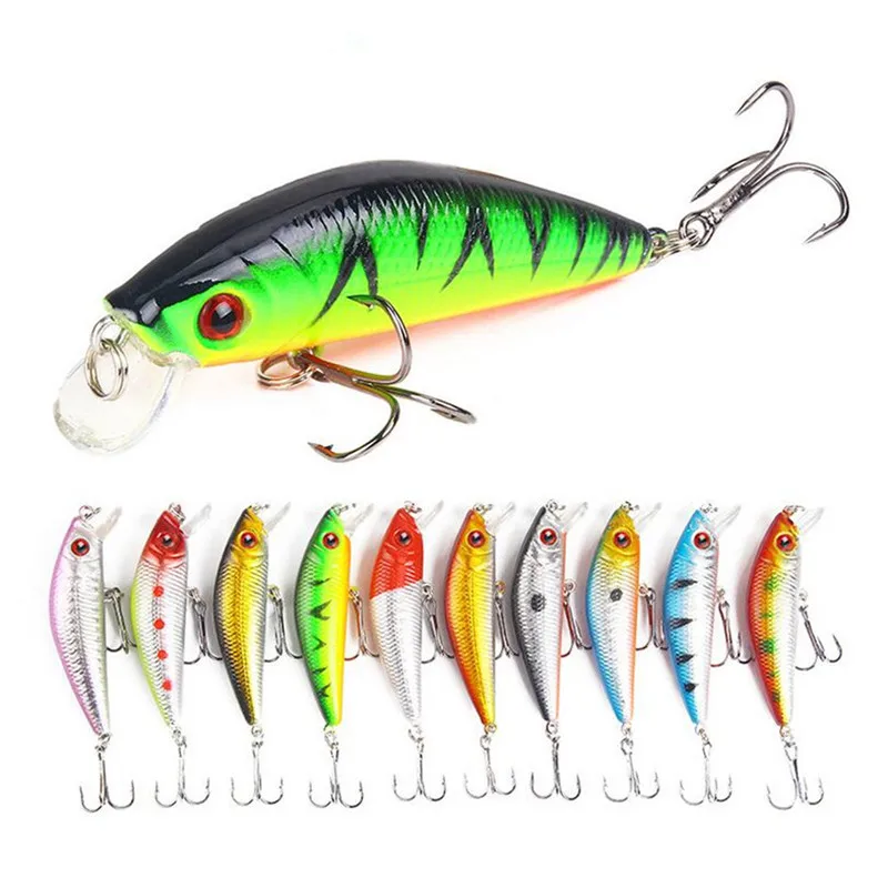 

1PCS Artificial bait 7cm/8.5g Minnow lure fish bait high carbon steel three anchor hooks fishing lures fishing gear