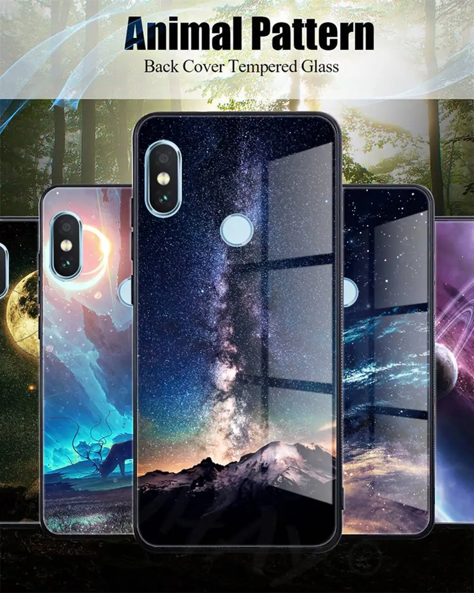 Glass Case For Huawei Nova 3 2i Coque Luxury Pattern Case For Huawei P20 Pro Mate 10 Honor 10 9 Lite Play 7A Y6 2018 P Smart     (3)