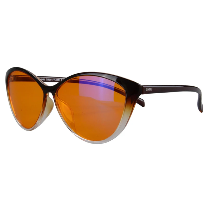 Для женщин Для мужчин компьютер очки UV400 Анти-голубой солнцезащитные очки Antifatigue переход солнцезащитные очки синий светофильтр фотохромные очки - Цвет оправы: 5865C4 orange lenses