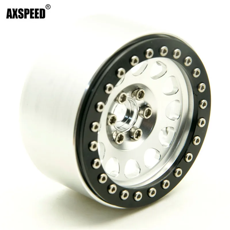 

New arrive Beadlock 2.2 inch Alloy Wheel Rims Width 35mm For 1/10 Wraith RC Rock Crawlers #4 #5 #6