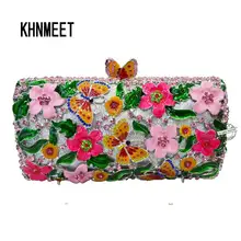 Новое масло ремесло ручной работы Кристалл Вечерний роскошный ридикюль Алмаз женщин клатч сумка вечерние pochette Свадебный Кошелек Сумки для невесты SC211