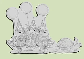 

Mouse Clear Stamp for Scrapbooking Transparent Silicone Rubber DIY Photo Album Decor 8823