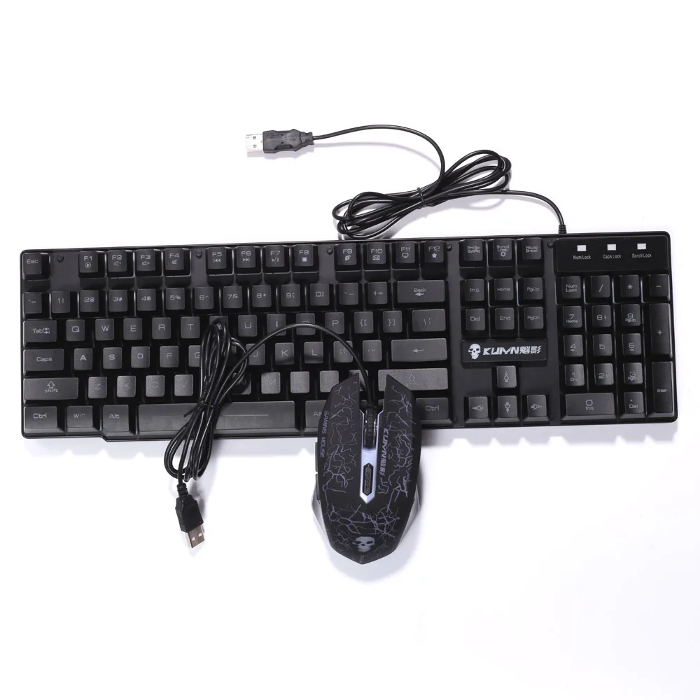 AVEIBEE игровая клавиатура механическая клавиатура с RGB подсветкой USB мышь и клавиатура набор для компьютера геймера эргономичный