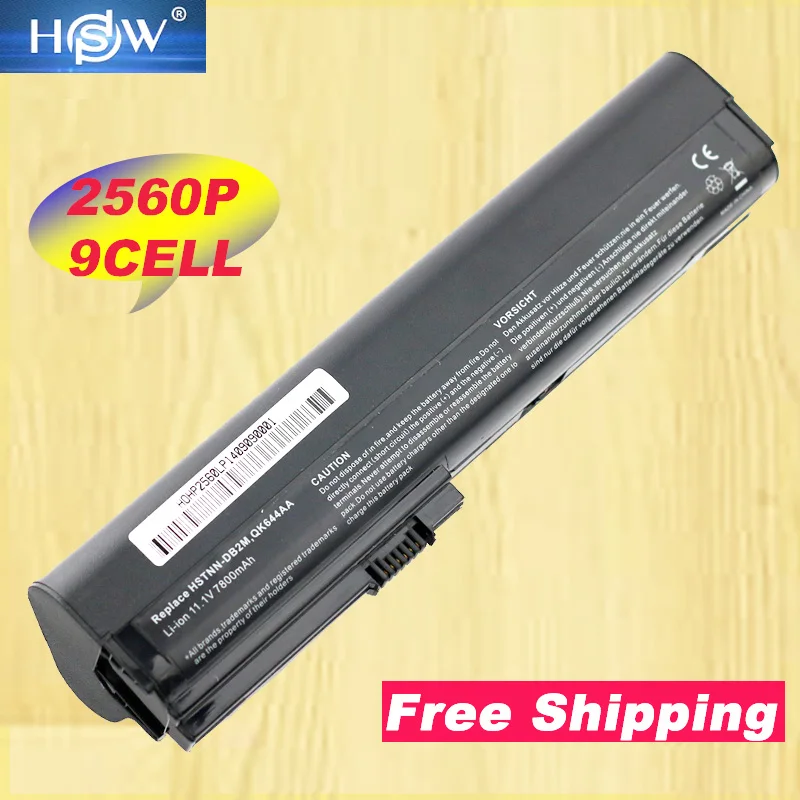 Аккумулятор для ноутбука HSW 9cell 7800 мАч HP SX06XL SX09 EliteBook 2560p 2570p HSTNN UB2L QK644AA bateria