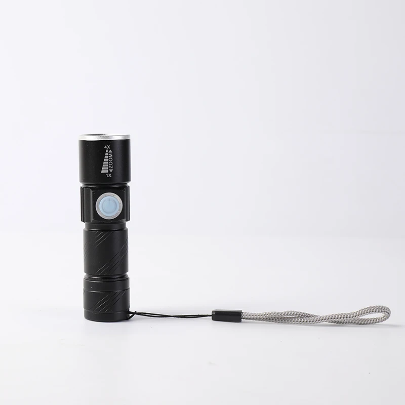 

Black LED Flashlight Easy To Carry Lighting High Quality Small and Safe Environmental Protection Camping Hunting Flashlight
