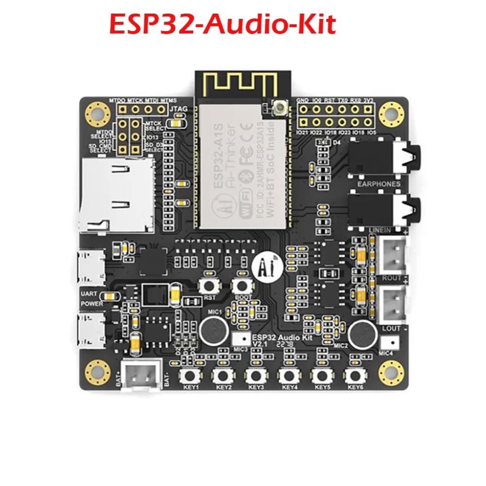 ESP32 Audio Kit аудио макетная плата WiFi Bluetooth модуль двухъядерный 32 - Цена: 1 546,71 руб.