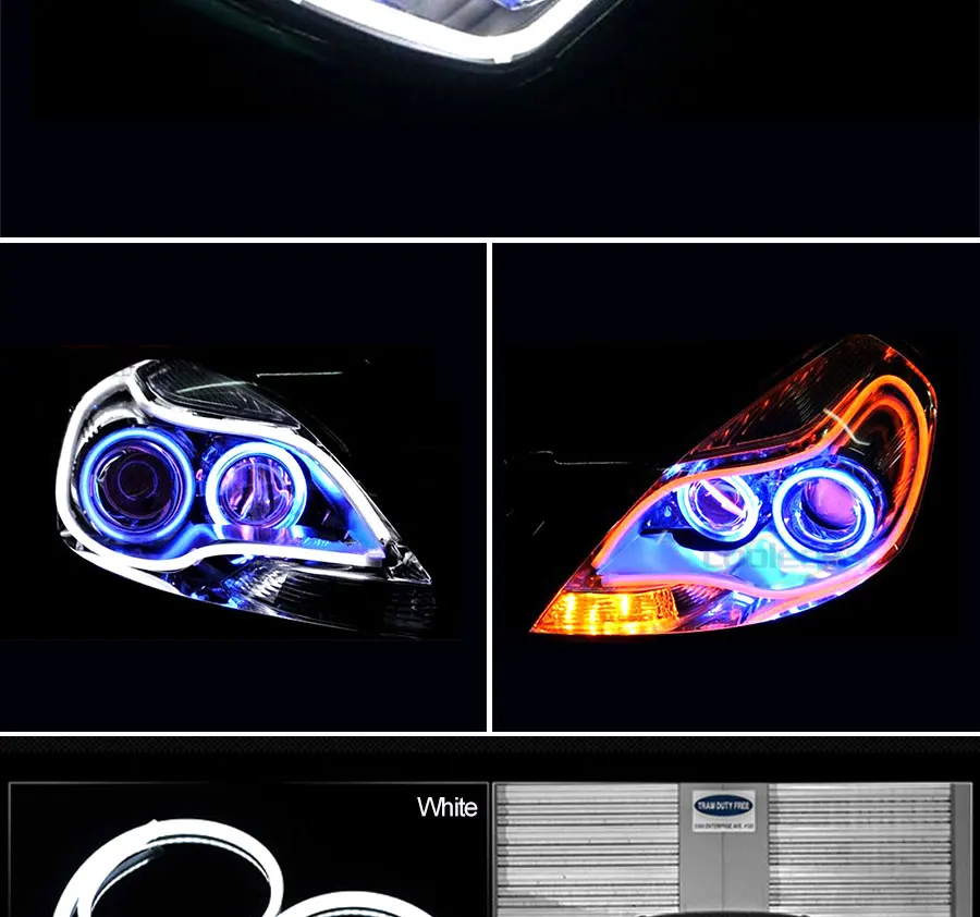 auto lighting car drl daytime running lights signal decor bulb lamp vehicle light (11)