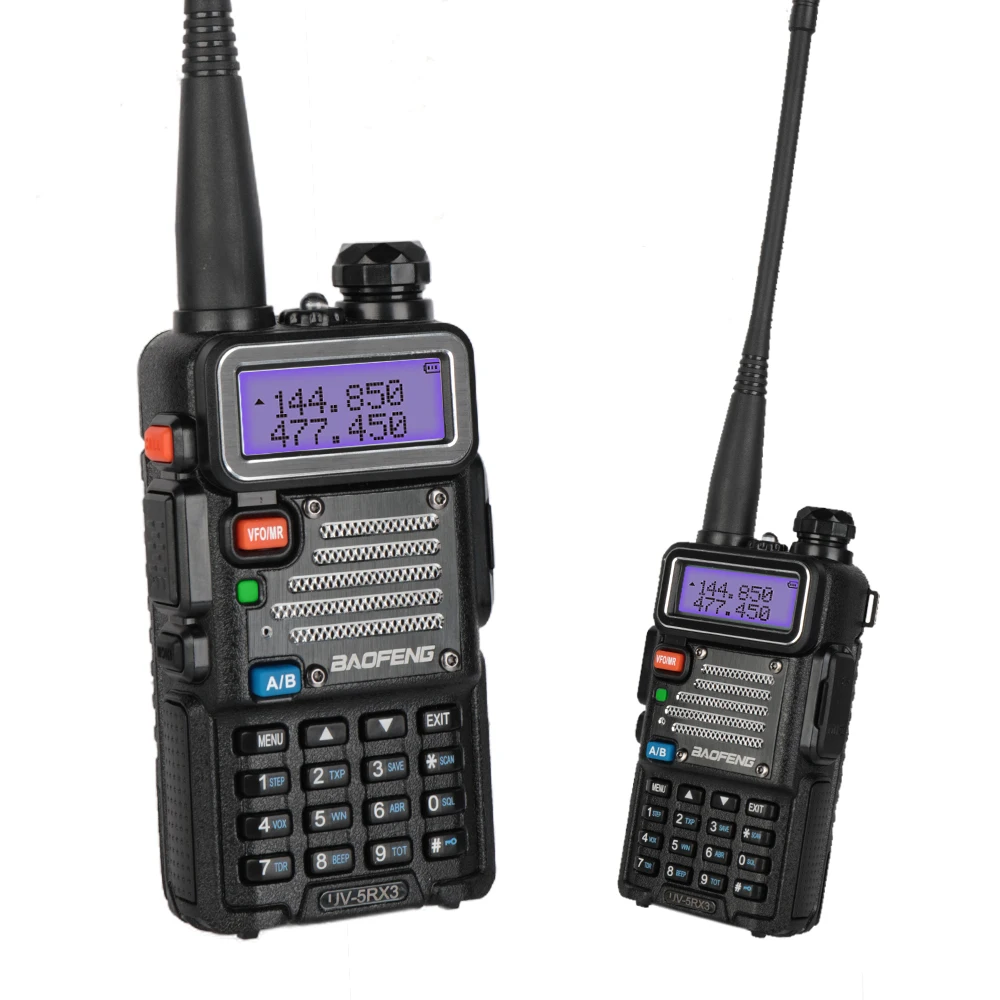 Baofeng UV-5RX3 трехдиапазонный с 1,25 м+ 2 антеннами 136-174 220-225 400-520 5 Вт VFO VHF UHF двухстороннее радио Любительская портативная ветчина