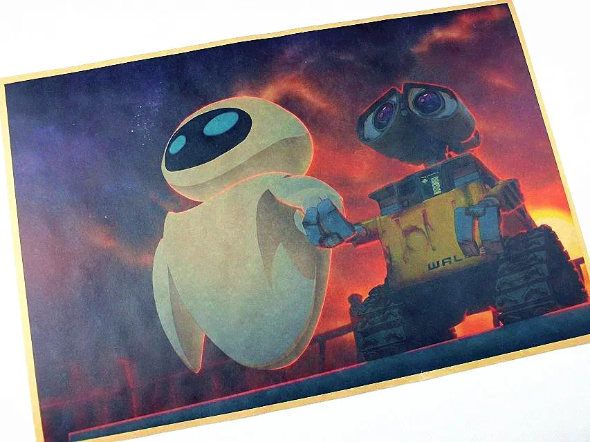 Ejendommelige Vædde Mægtig 1 Piece Vintage Decor Retro Paper Movie Poster WALL-E / EVE  42*30cm(16"X11")& wholesale posters/home decoration painting items _ -  AliExpress Mobile