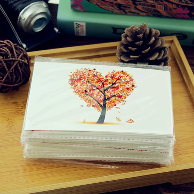 Набор художественных разноцветных открыток с надписью «Love Tree», 7 листов (art.: 7b09d54ba) - 7b09d54ba