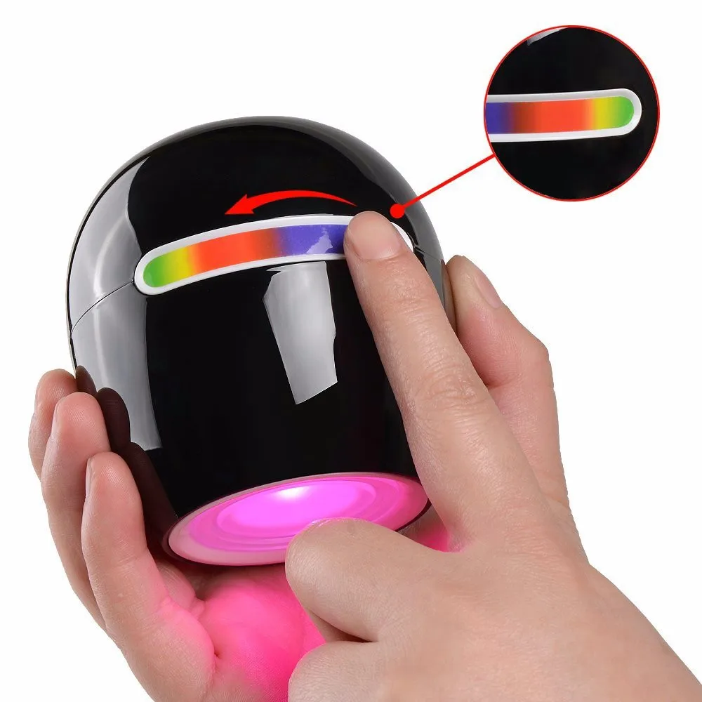 Перезаряжаемый через USB 256 цветов мини-светильник для настроения светодиодный сенсорный экран прокрутка светодиодный ночник красочный светодиодный светильник для домашнего декора s