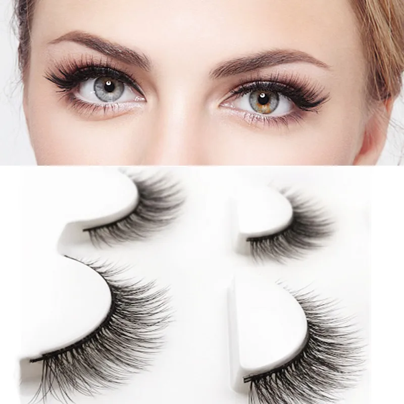

2019 New 3 Pair mink eyelashes natural long 3D mink lashes false eyelashes eyelash extension cilios maquillaje wimpers eyelashes