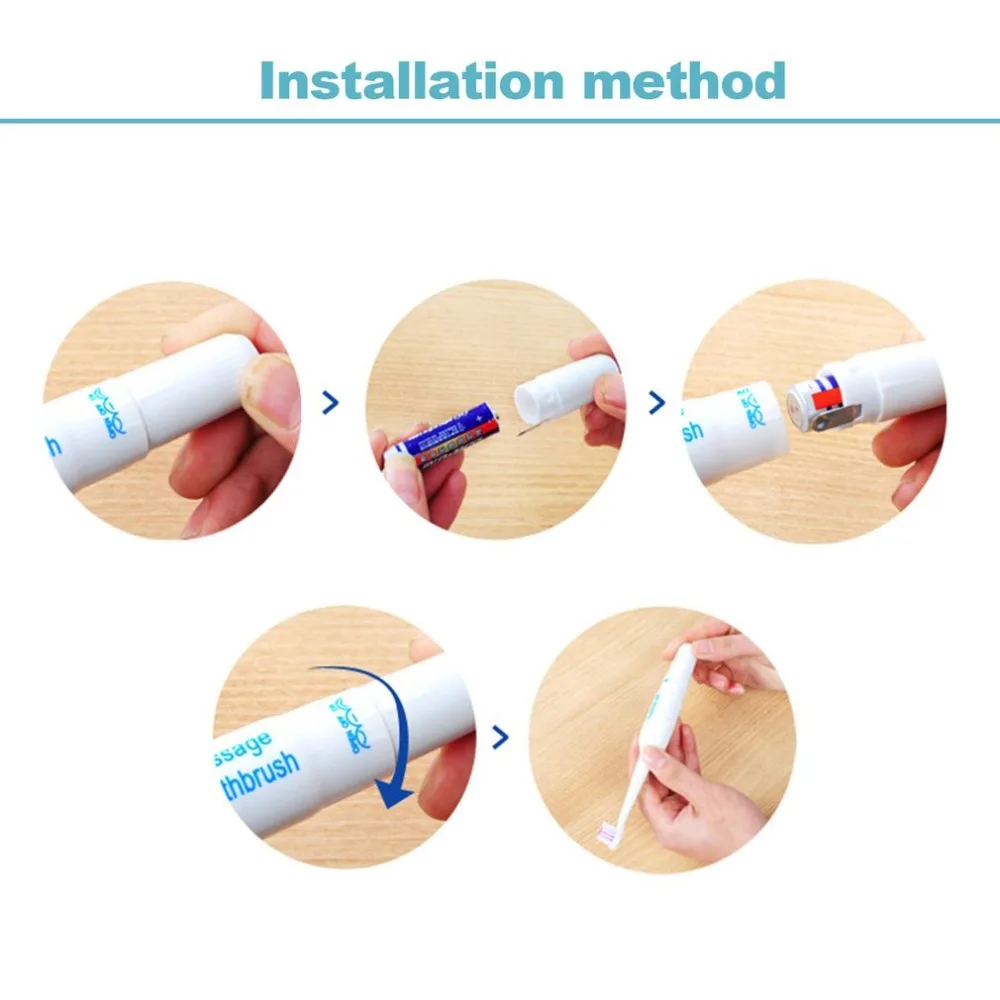 Ultrasonic Massage Electric Toothbrush Waterproof Oral Product Soft Brushing Whitening Tooth Brushes For Children Adult Family