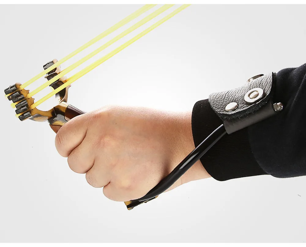 

Powerful slingshot folding wrist brace crossbow catapult for hunting beast