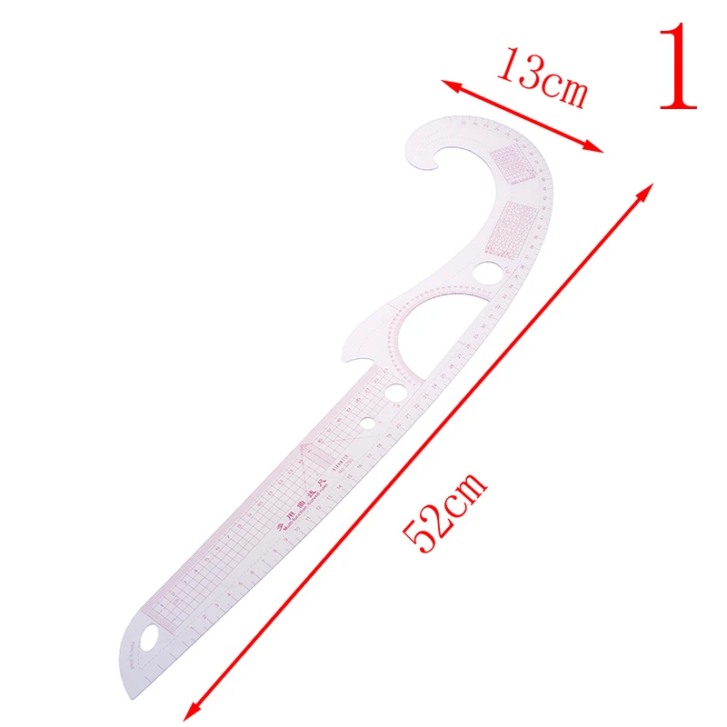 1 шт. супер мягкий пластиковый кривой чертеж Линейки Линейка портного Yardstick швейные инструменты аксессуары 2 вида конструкций - Цвет: 1