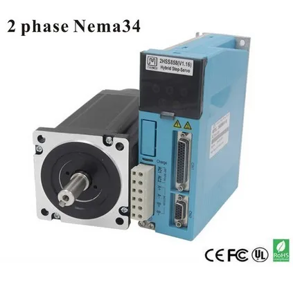 

2 phases 12N. M Closed-Step Stepper Servomotor Driver Kit 86J18156EC-1000 + 2HSS858H Cnu Motor Driver