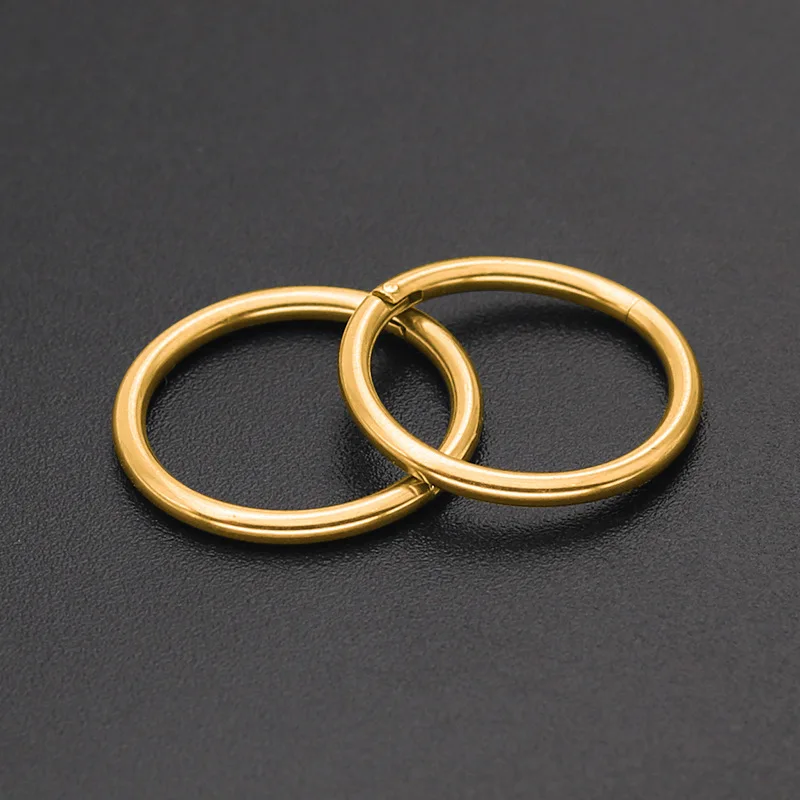Серьги кольца для пирсинга носа из нержавеющей стали 14/16 г|nose hoop|nose hoop ringseptum clicker |