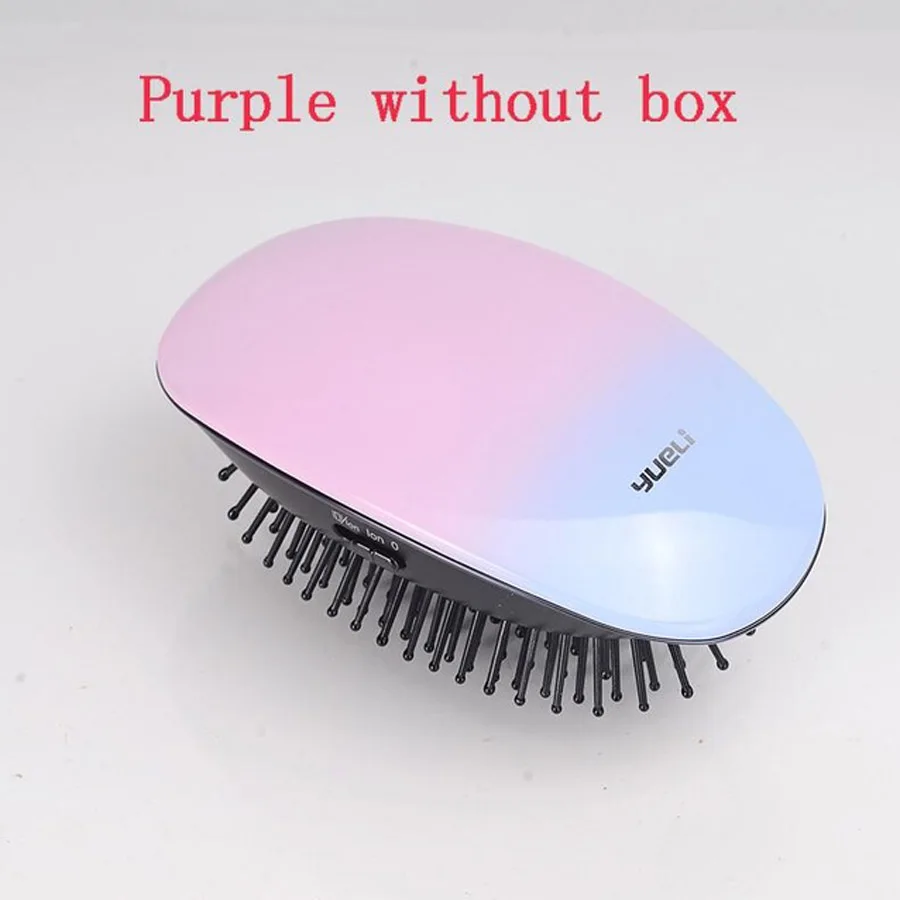 Xiaomi Yueli, портативная расческа для массажа волос, щетка для волос с отрицательными ионами, расческа для ухода за волосами, анионовая расческа для салона, инструмент для укладки, щетки - Цвет: Purple No Box-