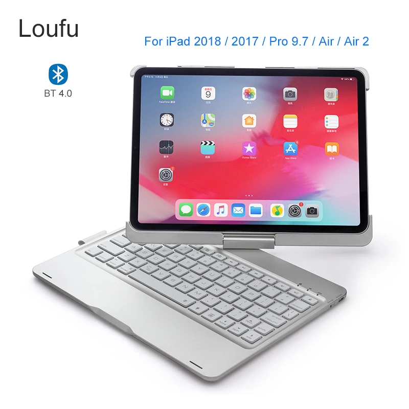 For iPad 2017 2018 pro Air 2 Case Keyboard Cover (1)