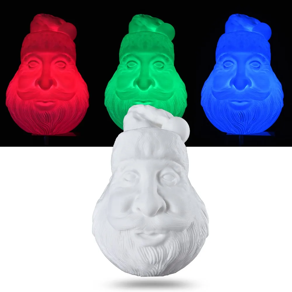 

Colorful 3D Light Christmas Decoration Night Light Desk Gift Lamp night LED lights creative Santa Claus lamp home party diy