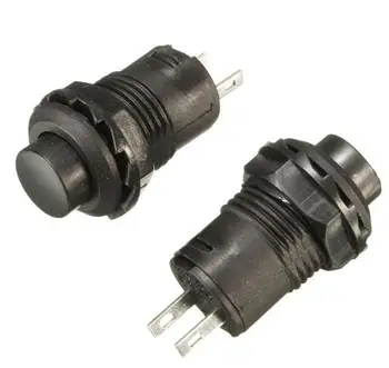 

Newest 10pcs 12V Car Boat Dash Locking Latching OFF- ON Push Button Switch Black 12mm Best Price