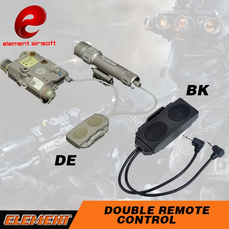 Element Airsoft weapon Double Remote Control For PEQ 16A PEQ 15 and M3X
