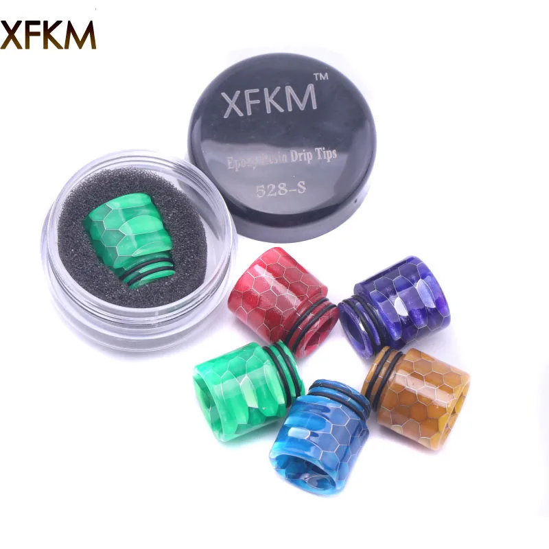 

XFKM Snake 810 Drip Tip Snake Epoxy Resin for Kennedy24/Goon/ Tank RBA/RDA Mouthpiece For Vape 528-S
