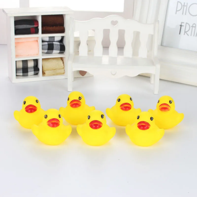 Горячая 1/6/12 шт./компл. резиновая утка Duckie Baby Shower Водные Игрушки для маленьких