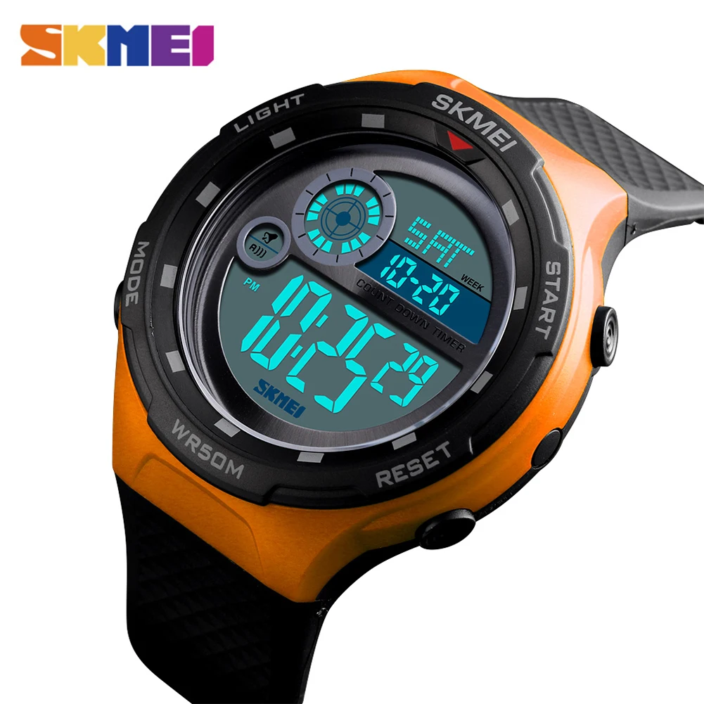 

SKMEI 1465 Mens Watches Dual Time Man Men Digital Electronic Wristwatch 5bar Waterproof Military Sport Watch Erkek Kol Saati
