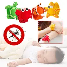 Открытый мультфильм Силиконовые Натуральное эфирное масло средство от комаров браслеты детские комаров убийца Дети многоразовые ручной кольцо