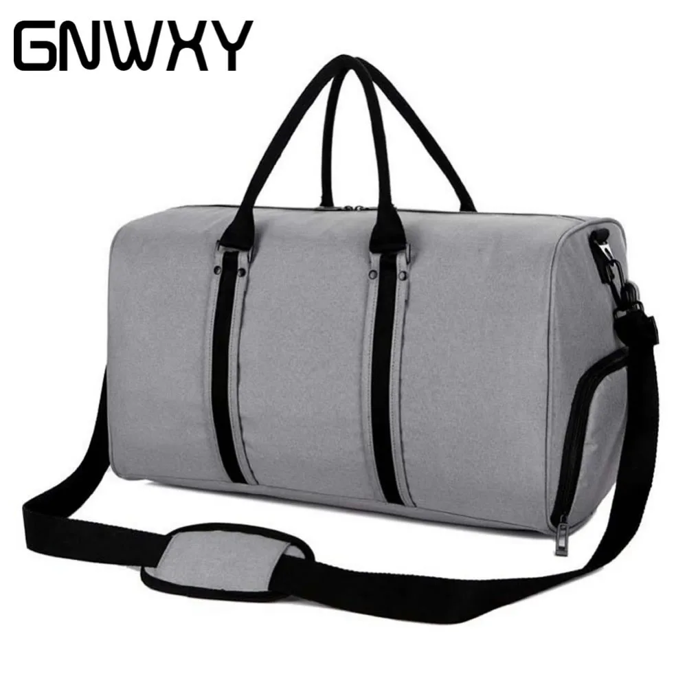 

GNWXY Men Travel Bag Large Capacity Hand Luggage Shoulder Bag With USB Charging And Independent Shoes Storage Design Weekend Bag