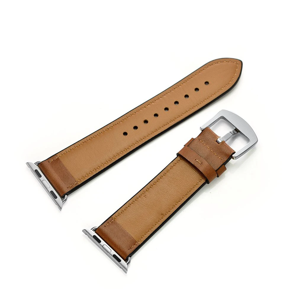 6 Colors Leather Replacement Watch Strap For Apple Watch Band 42mm 38mm 44mm 42mm Women Men Bracelet Band for iWatch 1 2 3 4 5