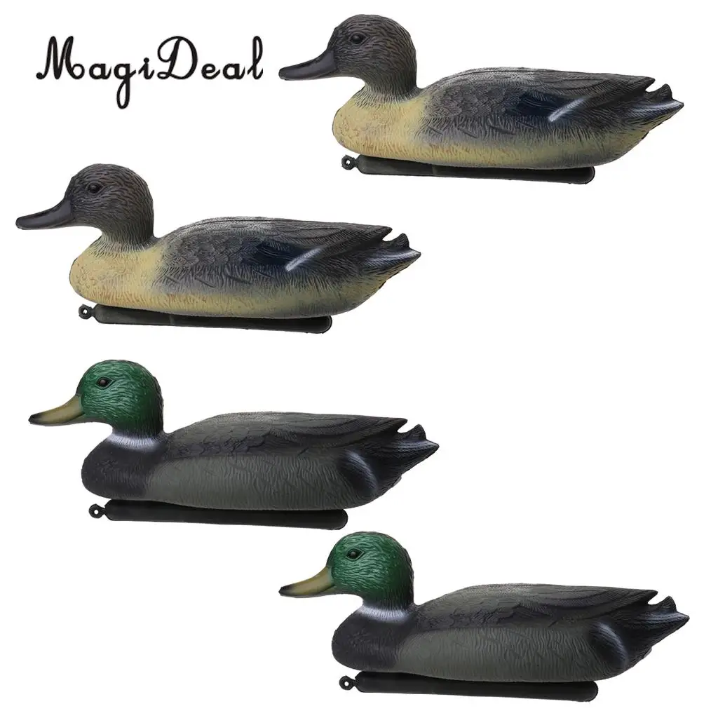 MagiDeal 4 Pcs 3D Lifelike DUCK DECOY Floating Lure for Outdoor Hunting Fishing Photography - Garden Decoration Accessories | Спорт и