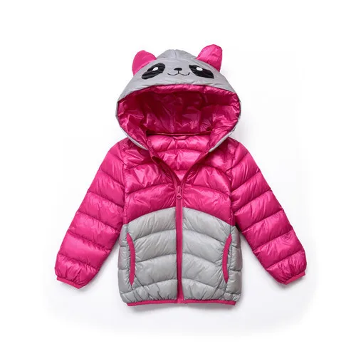 

2017 New Children's Down Jacket Panda Men and Women Small and Medium Children's Wear Light Coat Down Jacket Girl Winter
