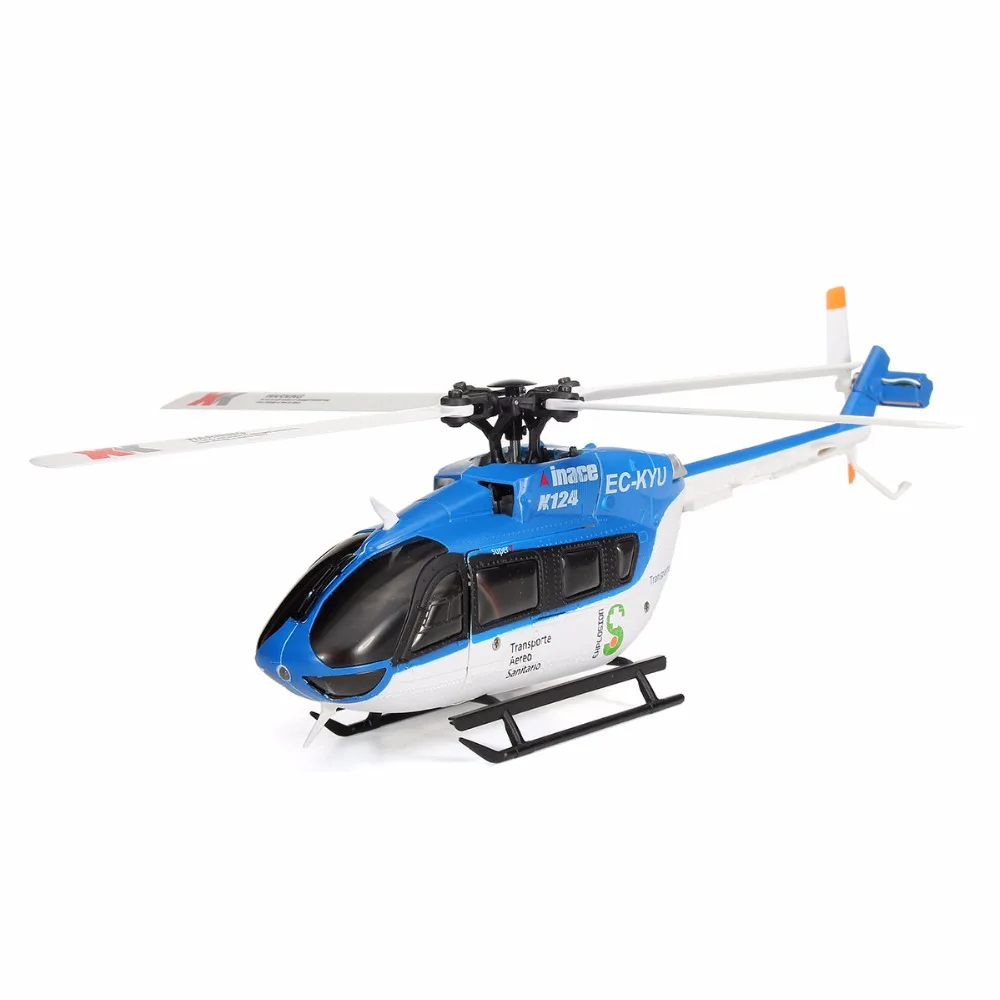 XK K124 6CH бесщеточный EC145 3D6G система RC вертолет RTF быстрая