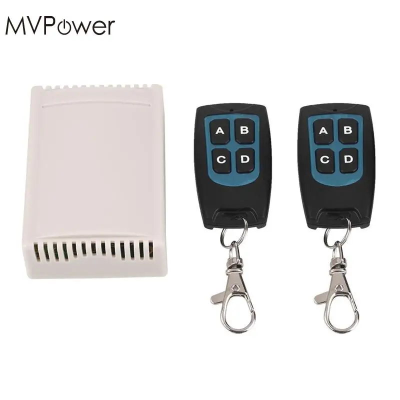 

MVpower DC 12V 4CH Channel 100M RF Wireless Remote Control 315MHz Relay Switch 2 Transceiver+Receiver