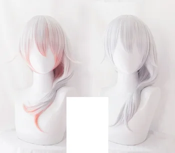 

New Game Honkai Impact 3 3rd Cosplay Wig Theresa Apocalypse Long Straight Silver Gradient Colors Adult Synthetic Hair