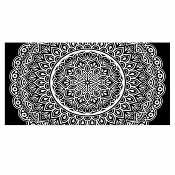 

Personalized Black Bohemian Beach Towel Microfiber Large Beach Towel Boho Mandala Sports Big Pool Bath Towels For Adults Gifts