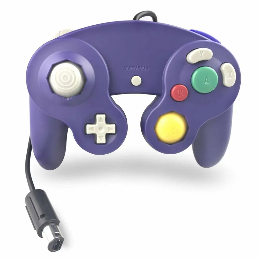 Проводной контроллер для nintendo wii Gamecube - Цвет: Bluish Violet