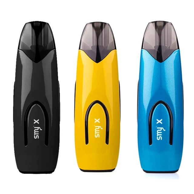 SMY X Pod система стартовый комплект 650 мАч батарея Vape с 2 мл картридж перезаряжаемая электронная сигарета электронные сигареты все-в-одном