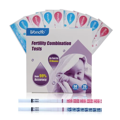 20pcs for Pre-gnancy Urine Test Strip H-C-G Tests kits+ 50pcs Ovulation Urine Test Strip LH tests kits Over 99% accuracy Pakistan