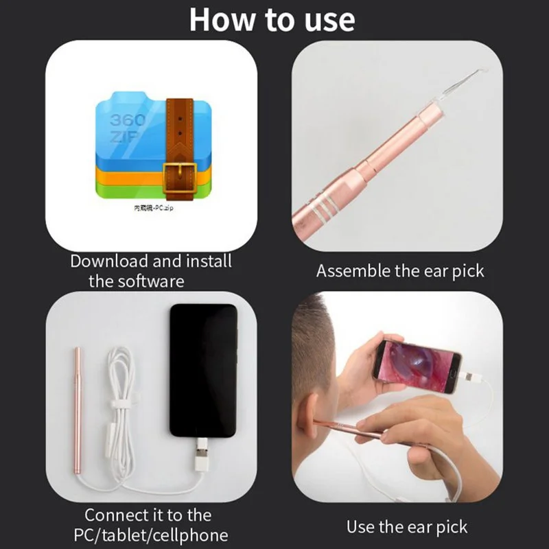 3.9mm Lens 2 IN1 USB Android Endoscope Camera Waterproof 1.0 Megapixel Snake Tube PC Phone Inspecation WIFI Endoscope Camera