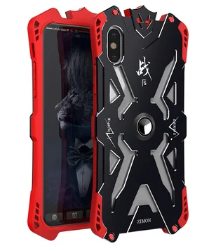 

Simon for iphone7 7plus Case Luxury Metal+TPU Aluminum THOR Tough Armor Cover For iPhoneX 8Plus Caja Shockproof Rubber Robot X1