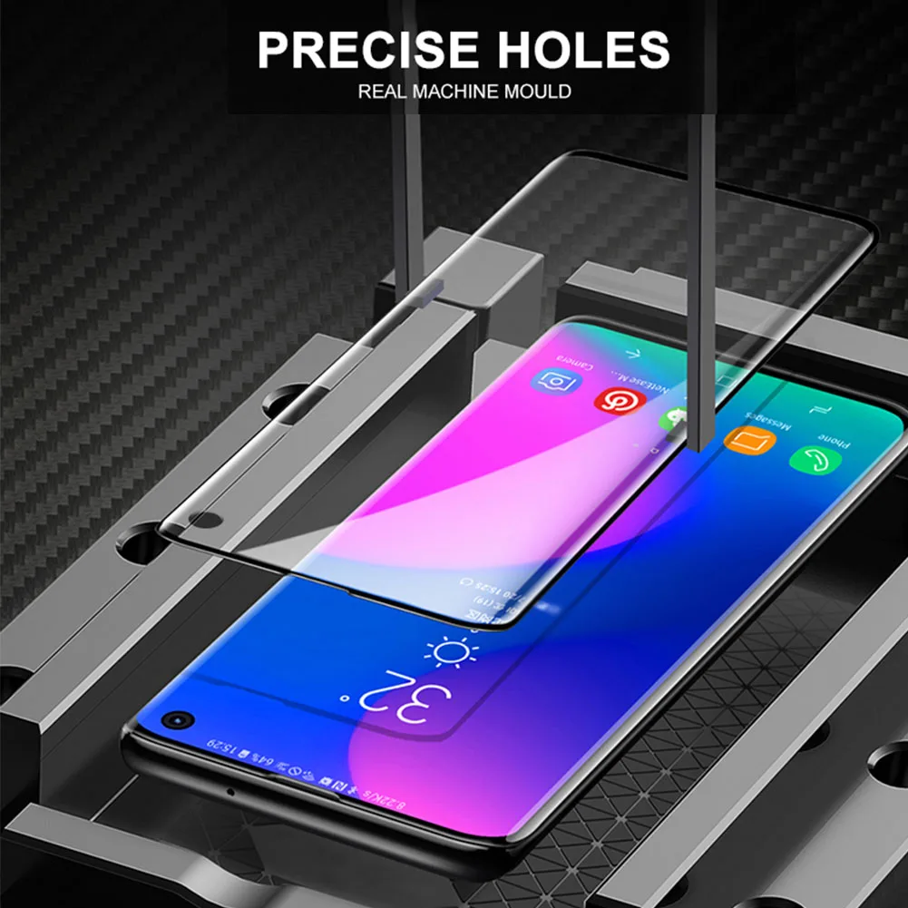 

3D Curved Tempered Glass Film Full Cover HD Screen Protector Mobile Phone Transparent Durable For Samsung S10 Plus S10E