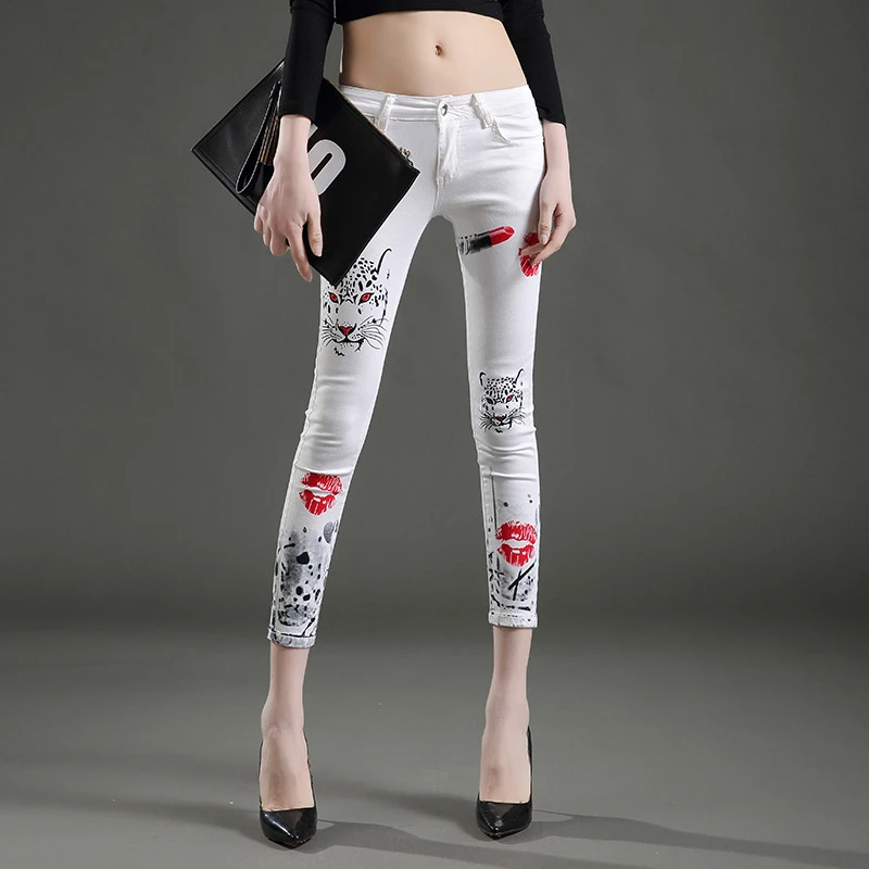 white skinny jeans long length