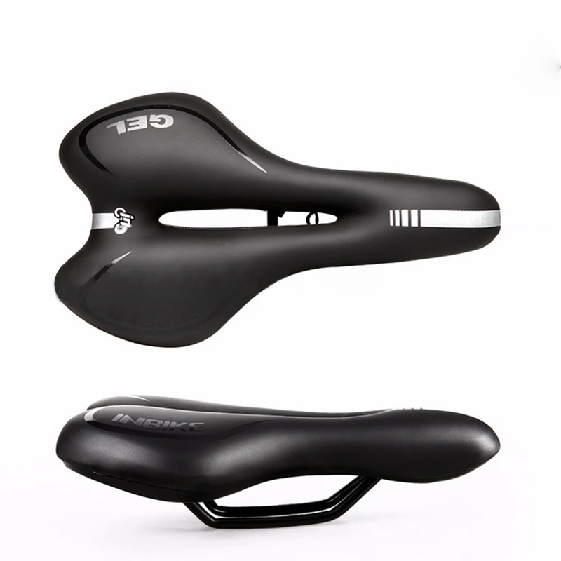 

Road MTB Bike Gel Saddle Mountain Bicycle Cycling Padded Soft Comfortable Front Seat Mat Cushion Silicone Hollow Breathable Pad