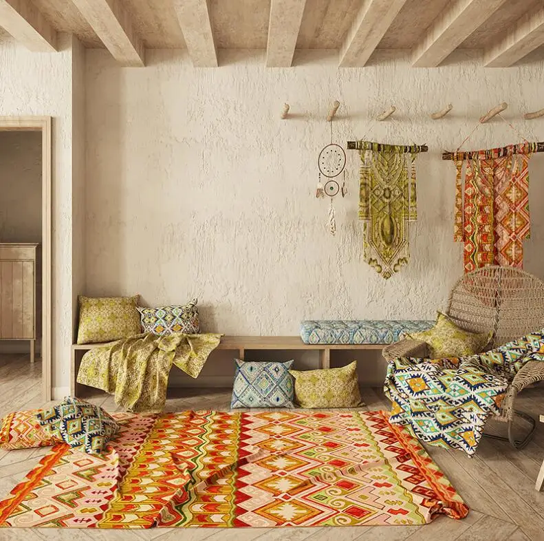 Morocco Nordic Geometric Kilim Carpets for living room Area Rugs Large Indian Anti-slip Safety Carpet Kids Room home Bedroom Rug Morocco Nordic Geometric Kilim Carpets for living room Area Rugs Large Indian Anti-slip Safety Carpet Kids Room home Bedroom Rug