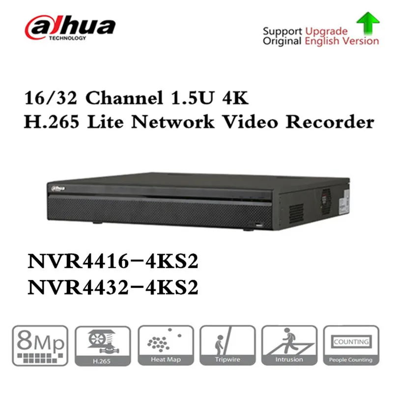 

NEW CCTV Brand NVR4416-4KS2 NVR4432-4KS2 16/32 Channel 1.5U 4K H.265 Lite Network Video Recorder Max 200Mbps Up to 8MP