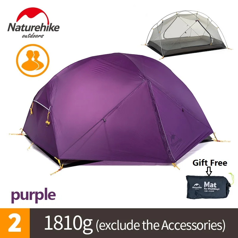 Naturehike DHL free shipping Mongar 2 Camping Tent Double Layers 2 Person Waterproof Ultralight Dome Tent Naturehike DHL free shipping Mongar 2 Camping Tent Double Layers 2 Person Waterproof Ultralight Dome Tent
