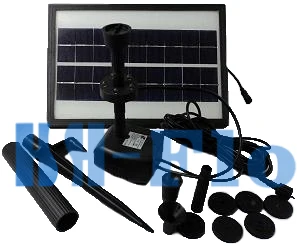

5W Solar Powered Pond Pool Water Pump Battery Control + LED Solar Submersible Fountain Pump